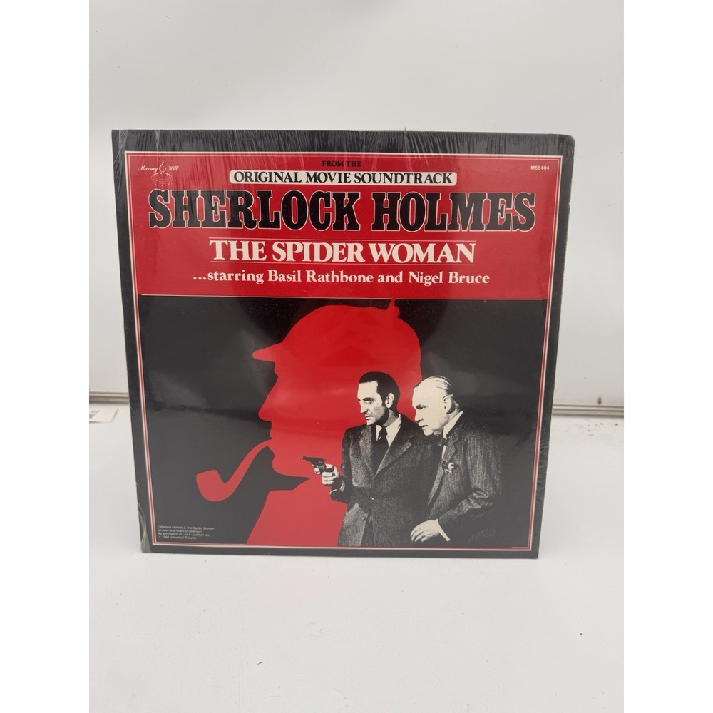 1980 Basil Rathbone SHERLOCK HOLMES Spider Woman LP Soundtrack M55404 SEALED